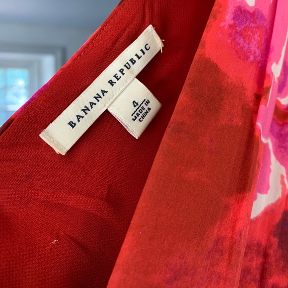 Banana Republic 100% Silk Satin Cocktail Dress 4 - Picture 5 of 7